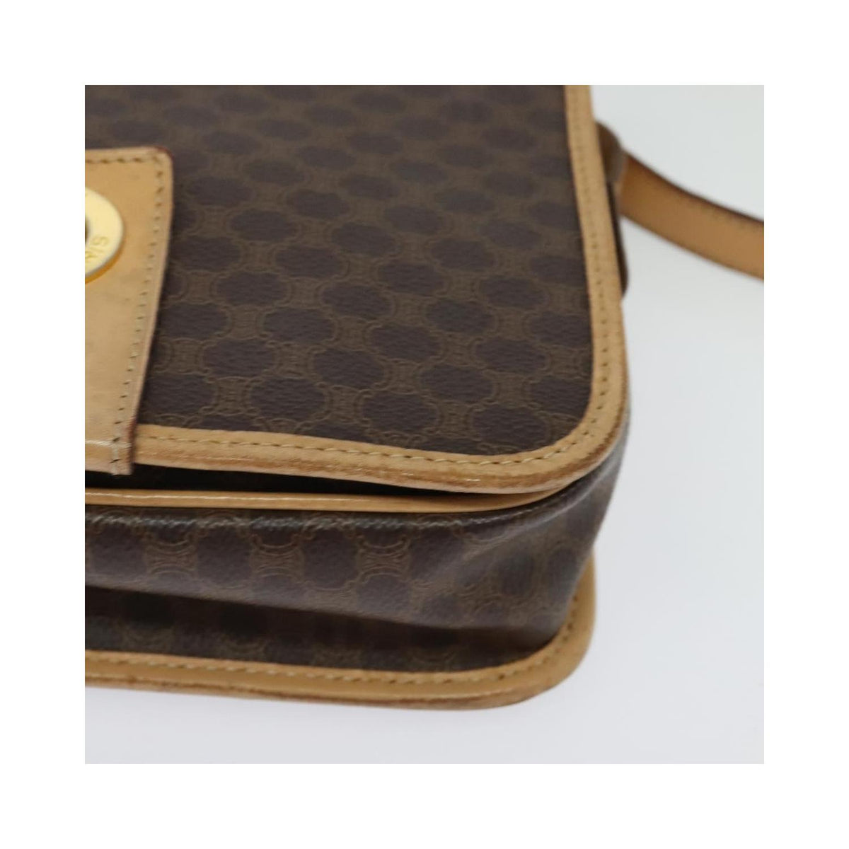 Sac Celine Macadam Shoulder Bag Toile - Marron