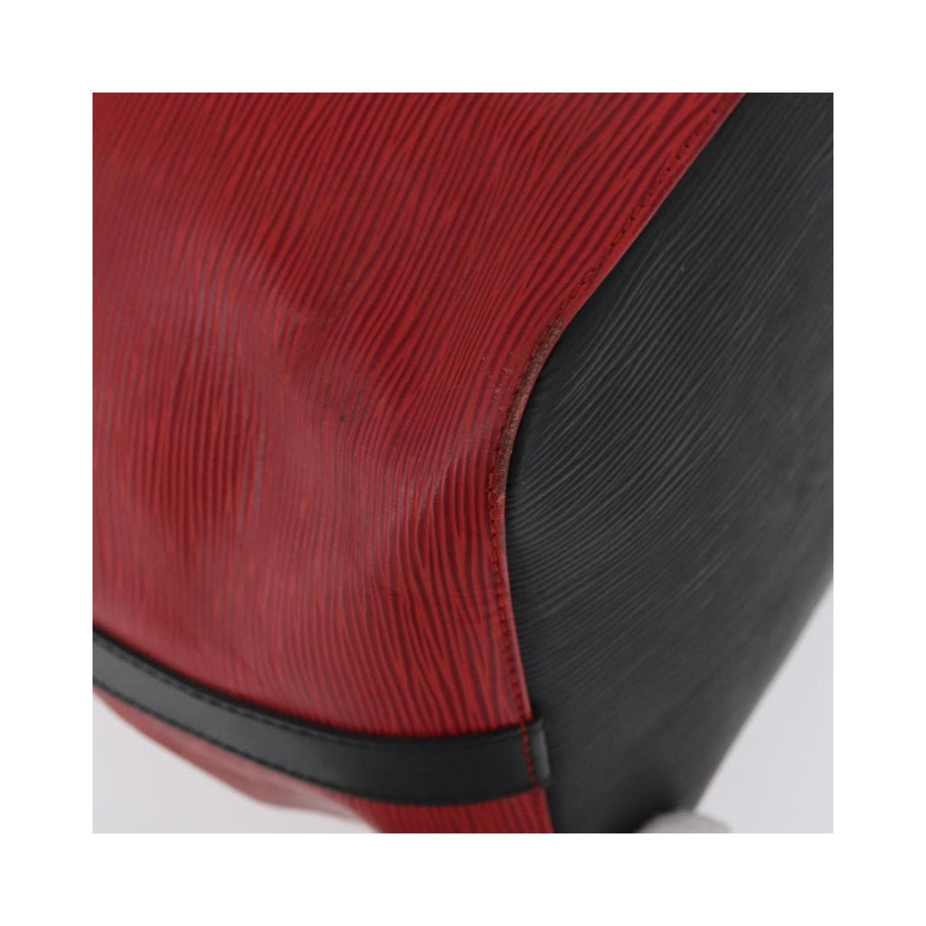 Sac Porté Épaule Louis Vuitton Bicolor Petit Noe Handbag Cuir - Rouge