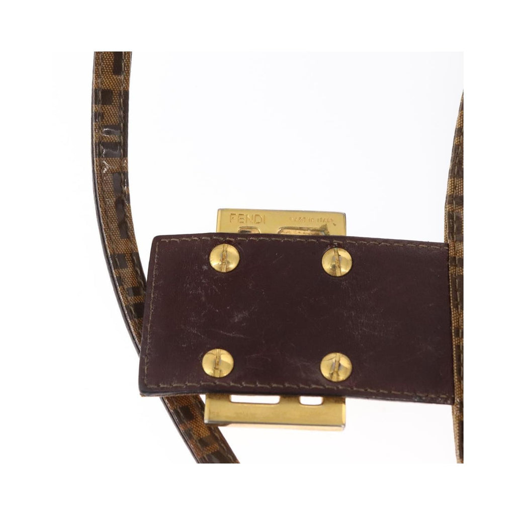 Fendi Mamma Baguette PVC shoulder bag - Brown