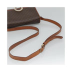 Celine - Vintage Macadam Circle Logo shoulder bag in canvas - Brown