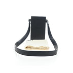 Sac Porté Épaule Fendi Logo Vertical Box Cuir - Noir