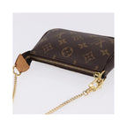 Pochette Louis Vuitton Mini Pochette Accessoires Mini Toile - Marron