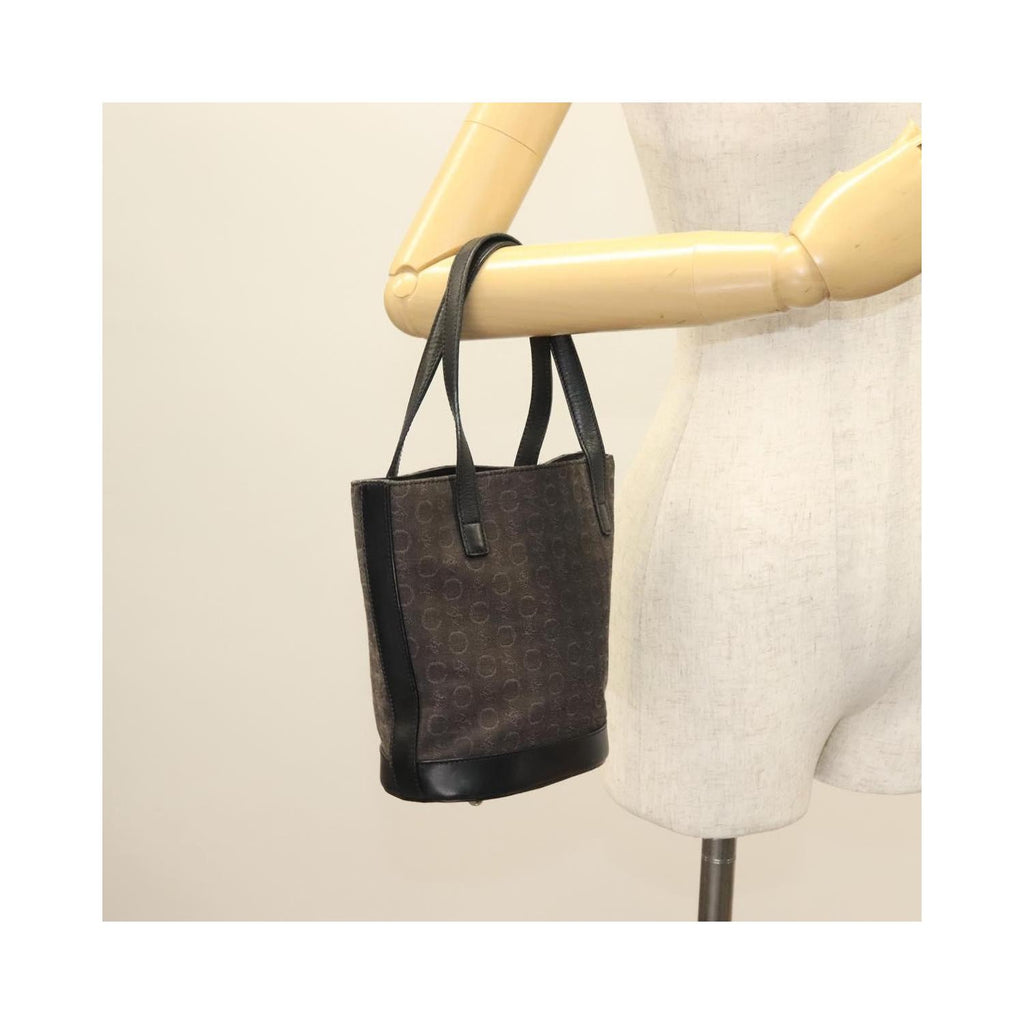 Sac À Main Celine C Macadam Handbag Toile - Noir