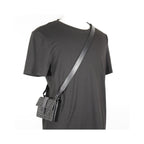 Sac Porté Épaule Fendi Baguette Convertible Belt Bag Toile - Noir