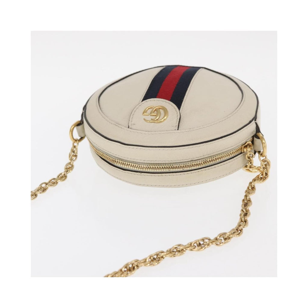 Sac Porté Épaule Gucci Gg Marmont Medium Cuir - Blanc