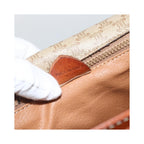 Sac Porté Épaule Celine Vintage Macadam Circle Logo Toile - Beige