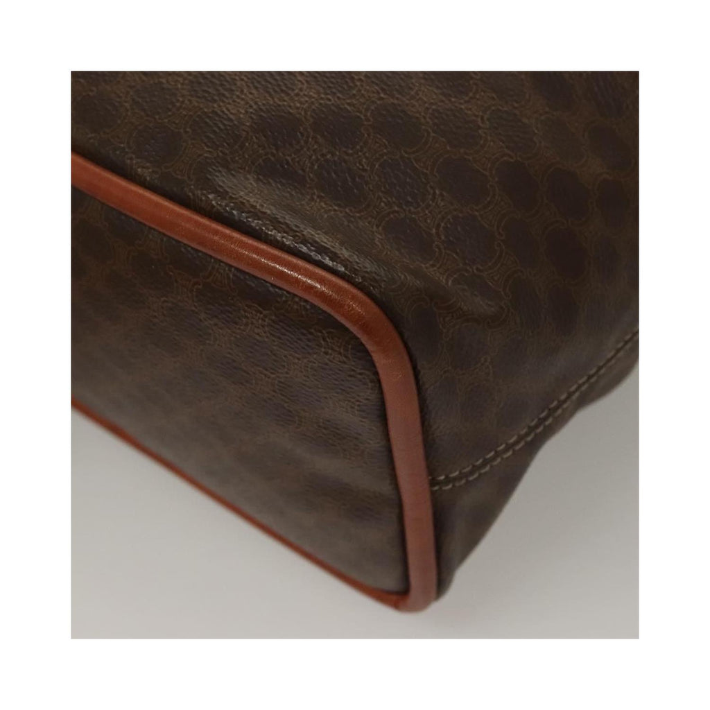 Sac À Main Celine Macadam Handbag Toile - Marron
