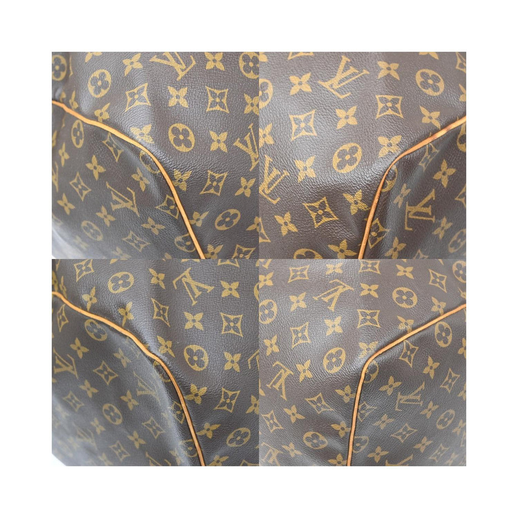 Bolsa de viaje Louis Vuitton Keepall 60 de lona - Marrón