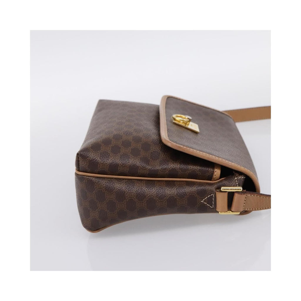 Sac Porté Épaule Celine Macadam Medium Toile - Marron