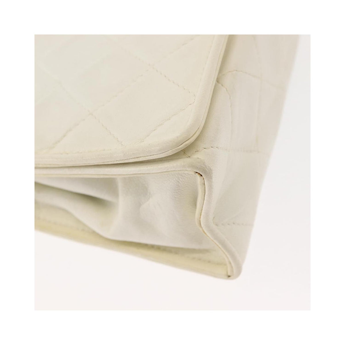 Pochette Chanel Full Flap Wallet On Chain Cuir - Blanc