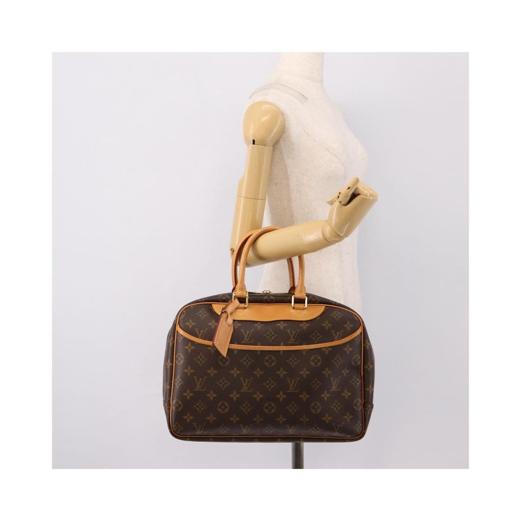 Sac À Main Louis Vuitton Deauville Mini Toile - Marron