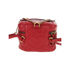 Sac À Dos Gucci Gg Marmont Vanity Mini Cuir - Rouge