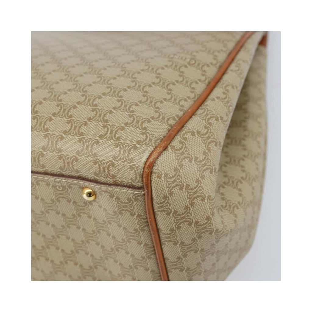 Cabas Celine Vintage Macadam Shopper Medium Toile - Beige