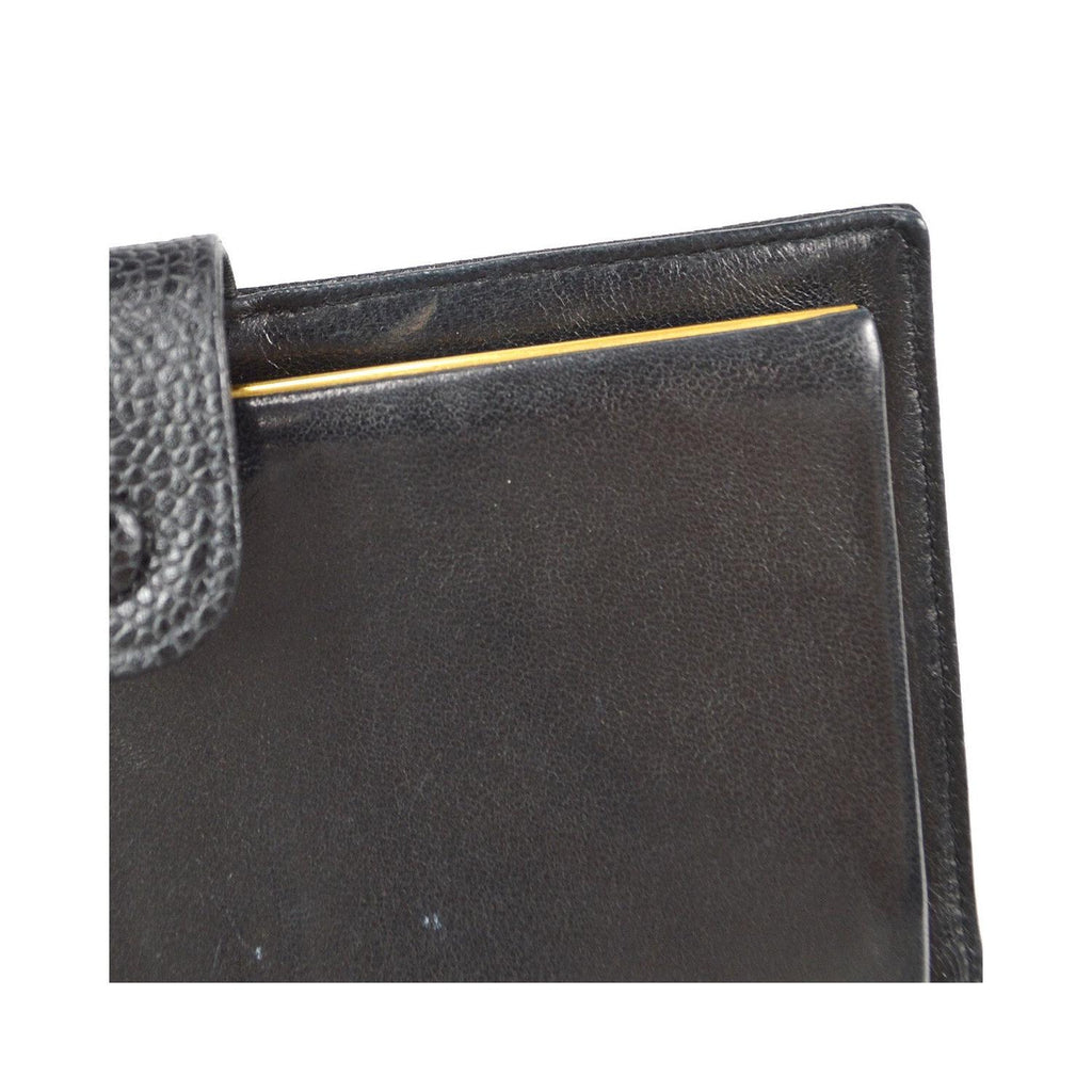 Portefeuille Chanel Timeless Cc French Long Cuir - Noir
