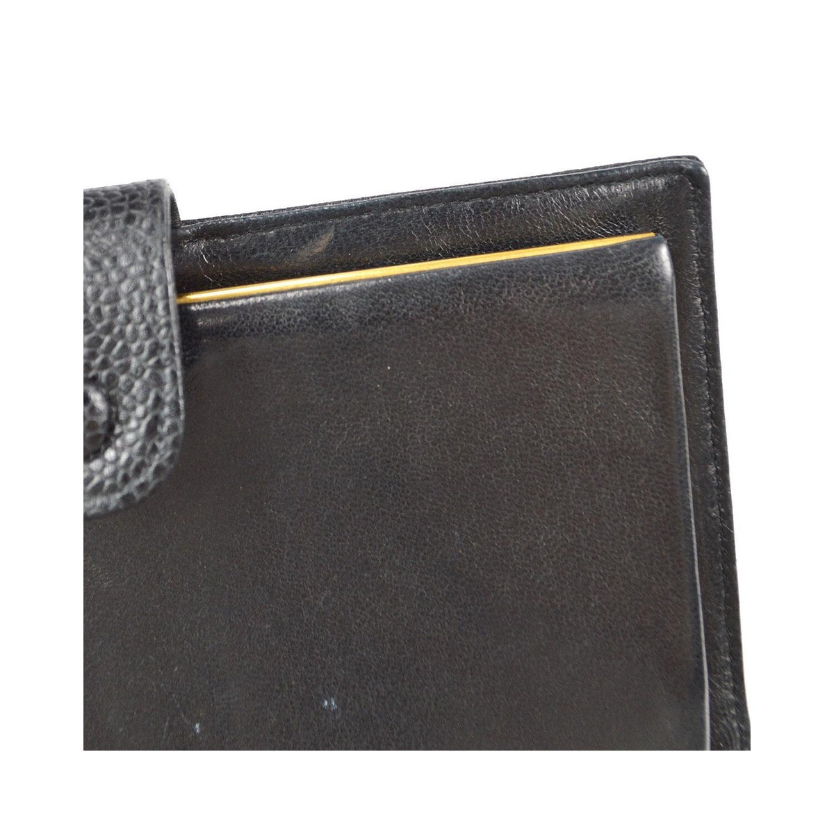 Portefeuille Chanel Timeless Cc French Long Cuir - Noir