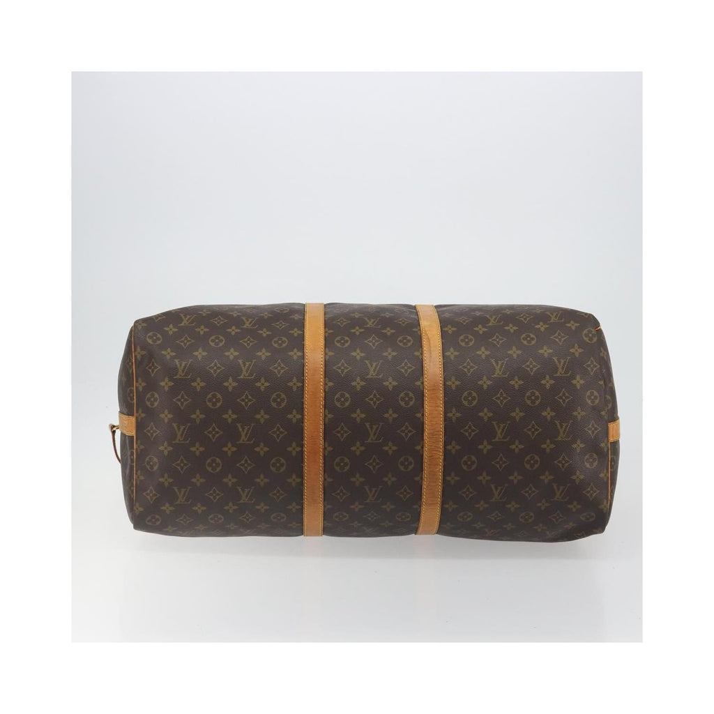 Sac De Voyage Louis Vuitton Keepall Bandoulière 60 Toile - Marron