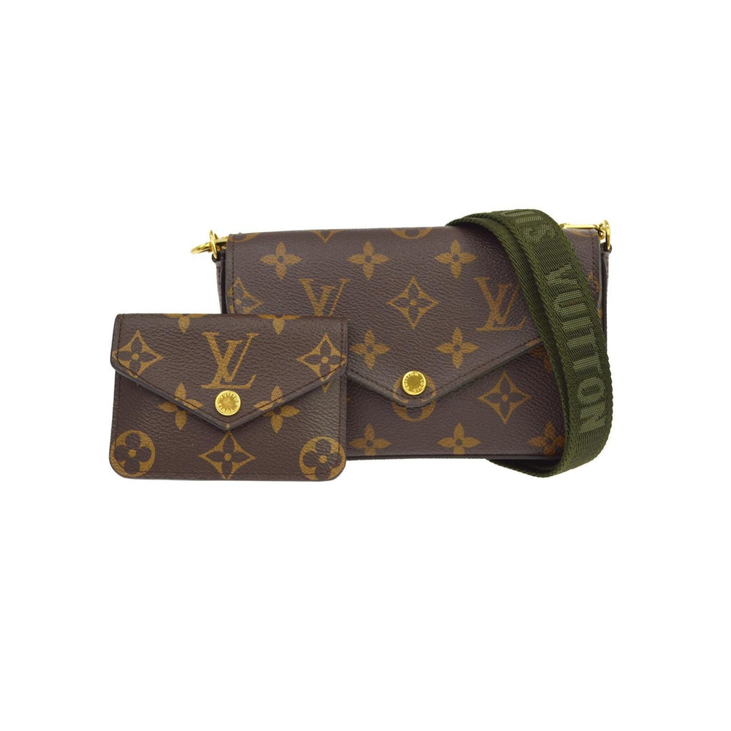 Sac Porté Épaule Louis Vuitton Felicie Strap & Go Large Toile - Marron