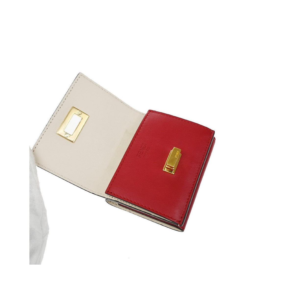 Portefeuille Fendi Peekaboo Long Cuir - Rouge