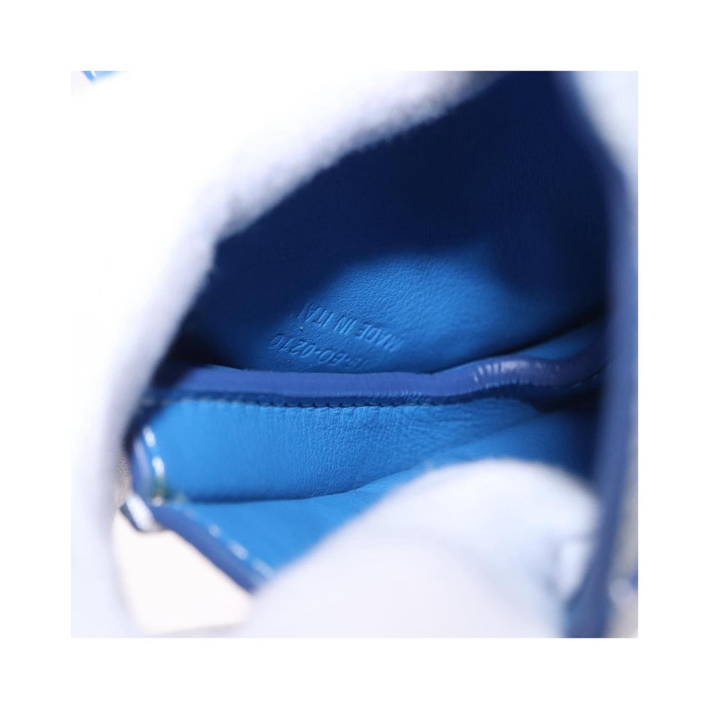 Pochette Christian Dior Saddle Wristlet Clutch Cuir - Bleu