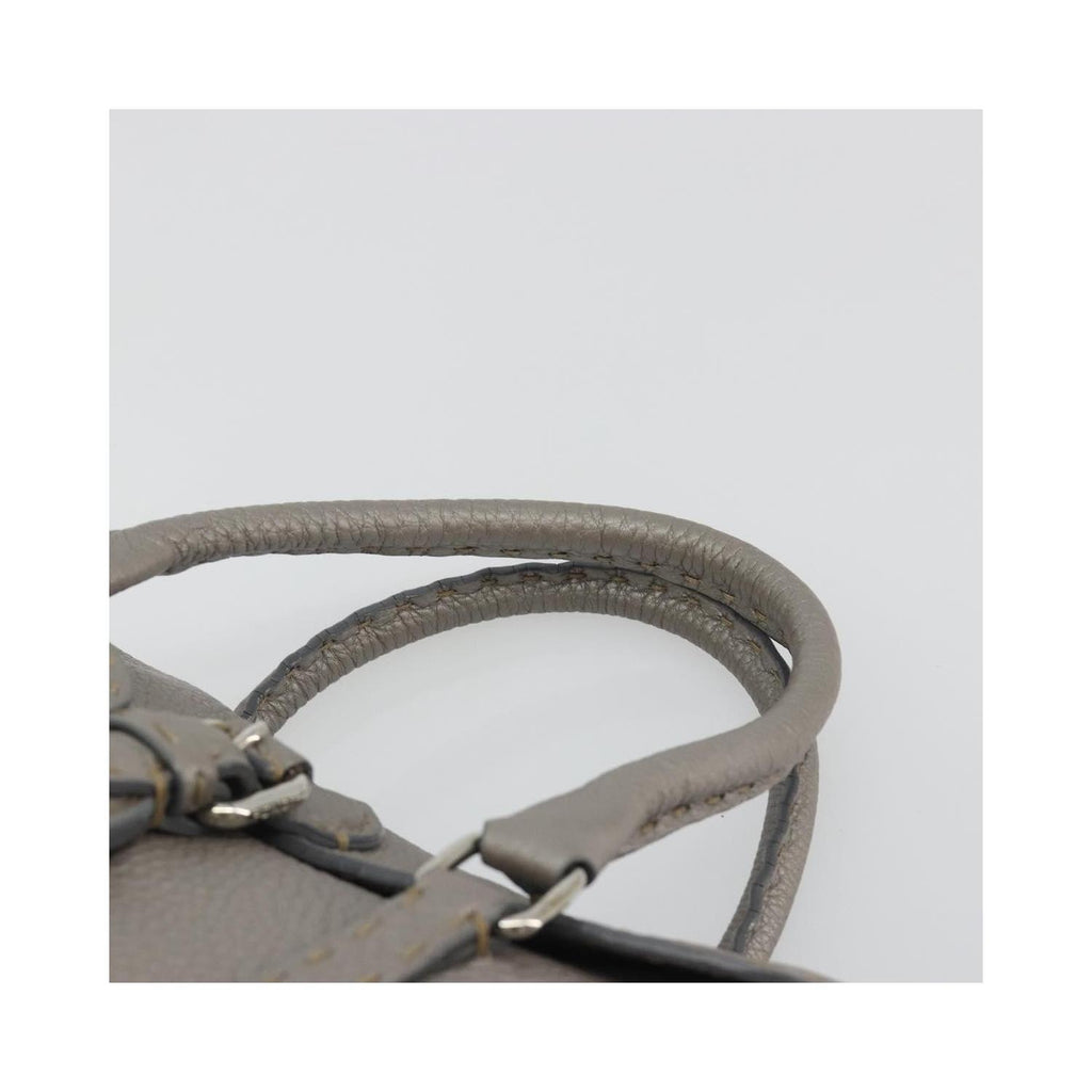 Sac À Main Fendi Selleria Linda Satchel Mini Cuir - Gris