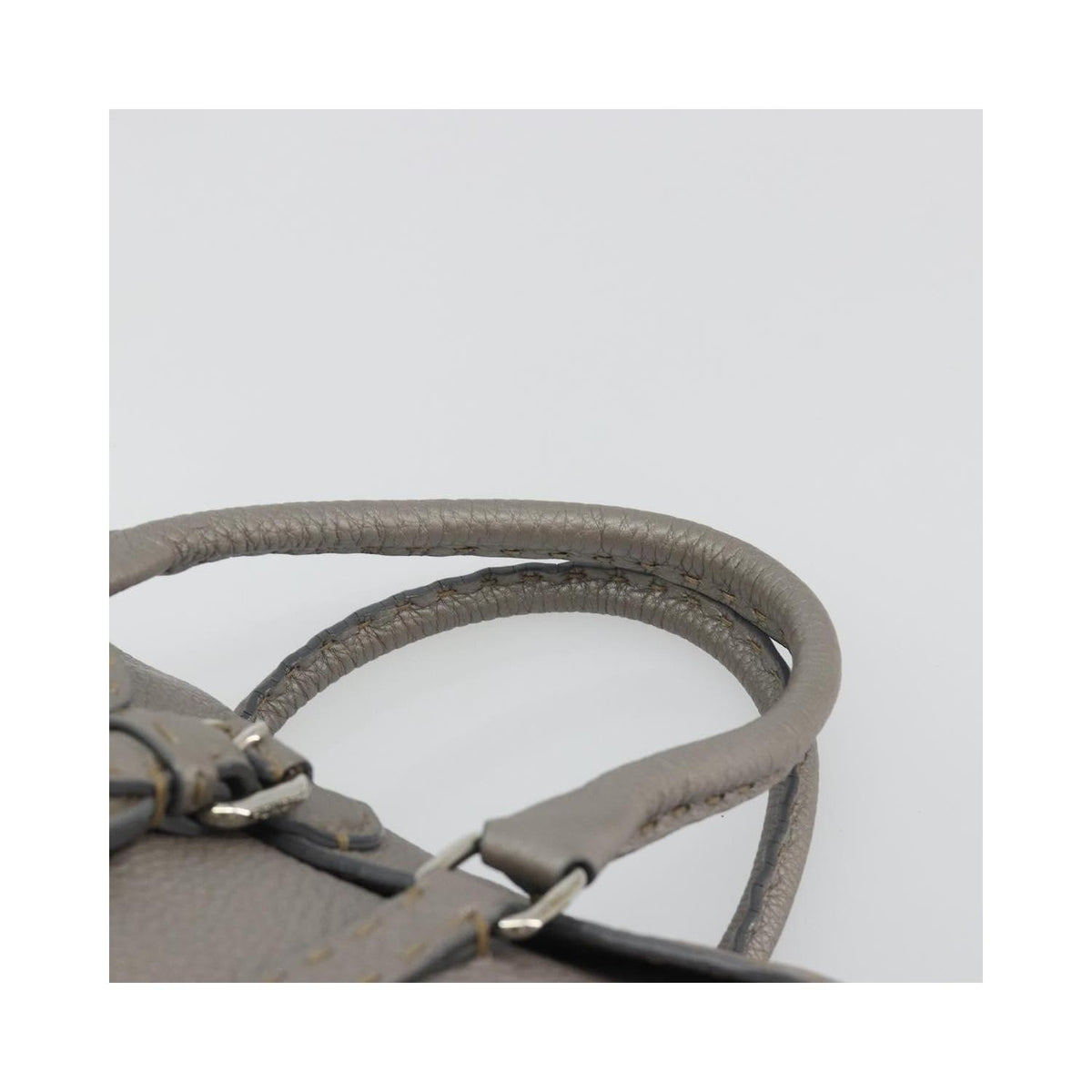 Sac À Main Fendi Selleria Linda Satchel Mini Cuir - Gris