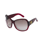 Lunettes De Soleil Gucci Eyewear Plastic - Rouge