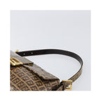 Borsa a spalla Fendi Mamma Baguette media in tela - Beige