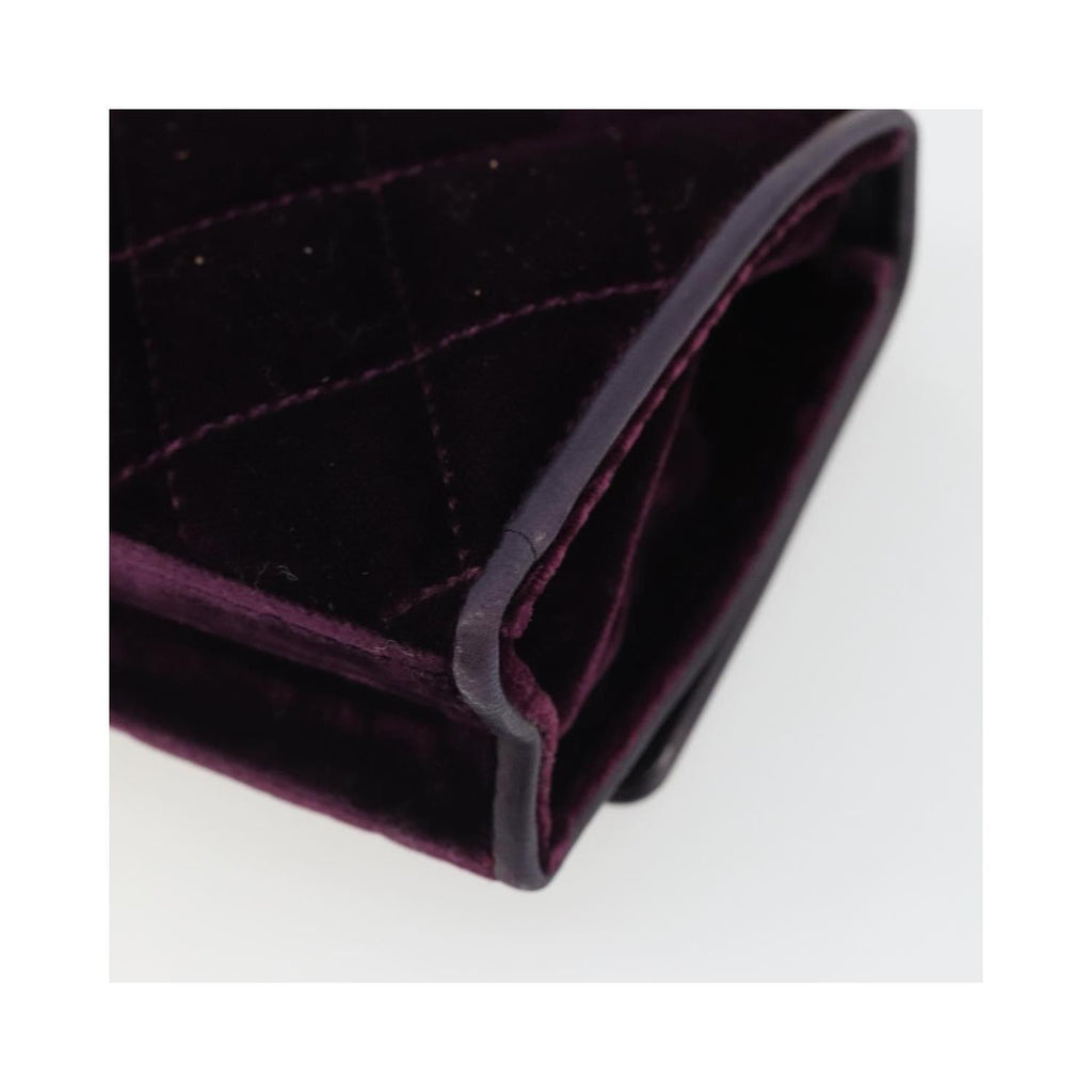 Sac À Main Chanel Wallet On Chain Velvet - Violet