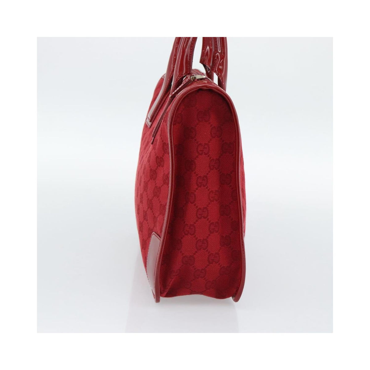 Sac À Main Gucci Structured Top Handle Open Tote Large Toile - Rouge