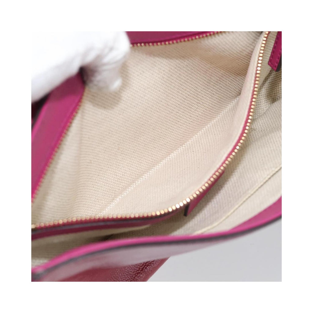 Sac Porté Épaule Gucci Soho Chain Medium Cuir Verni - Rose