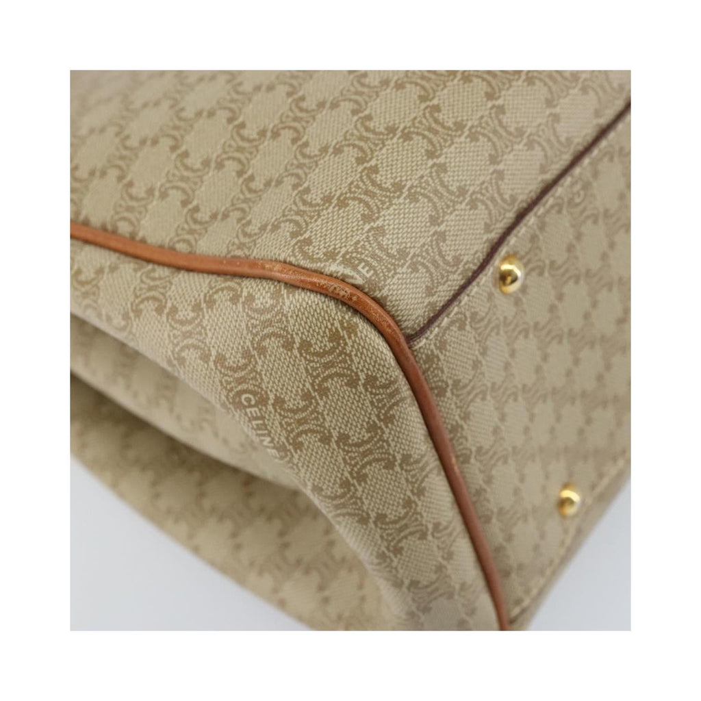 Cabas Celine Vintage Macadam Shopper Medium Toile - Beige
