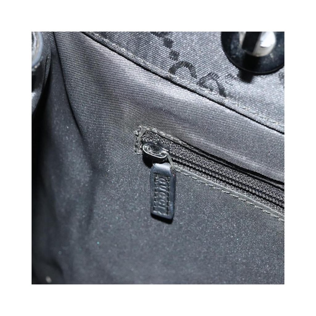 Cabas Gucci Vintage Bamboo Handle Tote Toile - Noir