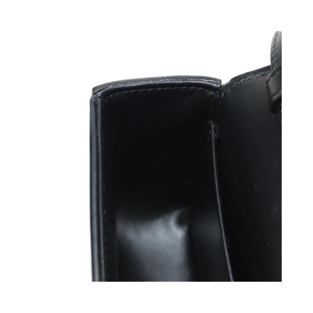 Sac À Main Celine Vintage Triomphe Shoulder Medium Cuir - Noir