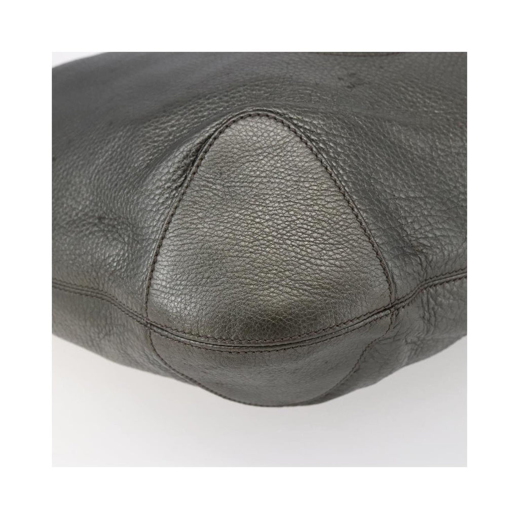 Sac Porté Épaule Gucci Soho Chain Hobo Medium Cuir - Argent