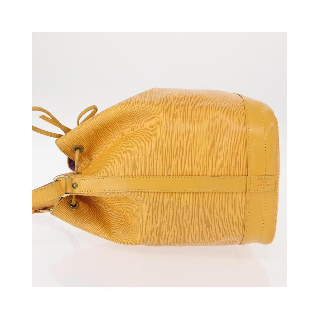 Bolso de hombro Louis Vuitton Noé grande de cuero - Amarillo