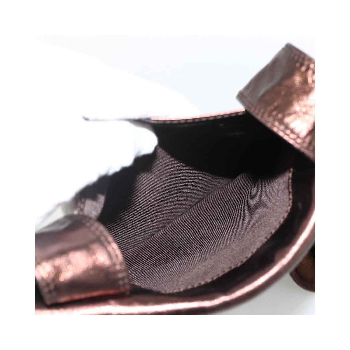 Sac Porté Épaule Chanel Vintage Logo Flap Messenger Medium Cuir - Marron