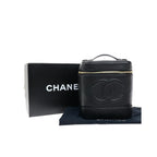 Sac À Main Chanel Vintage Timeless Cosmetic Case Tall Calfskin - Noir