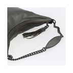 Sac Porté Épaule Gucci Soho Chain Hobo Medium Cuir - Argent