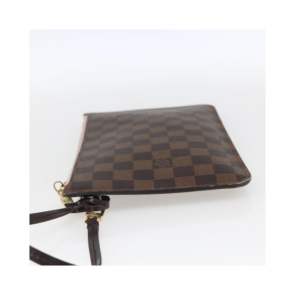 Pochette Louis Vuitton Neverfull Pochette Mm Toile - Marron