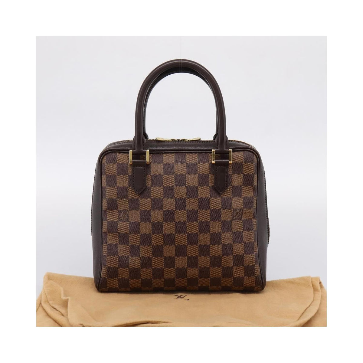 Sac À Main Louis Vuitton Brera Toile - Marron