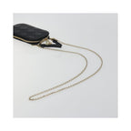 Sac Porté Épaule Christian Dior Lady Dior Phone Holder On Chain Cuir - Noir