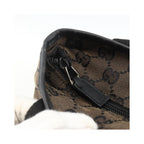 Cabas Gucci Vintage Front Pocket Tote Toile - Noir