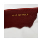 Sac Porté Épaule Chanel Vintage Mademoiselle Lock Chain Flap Cuir - Rouge