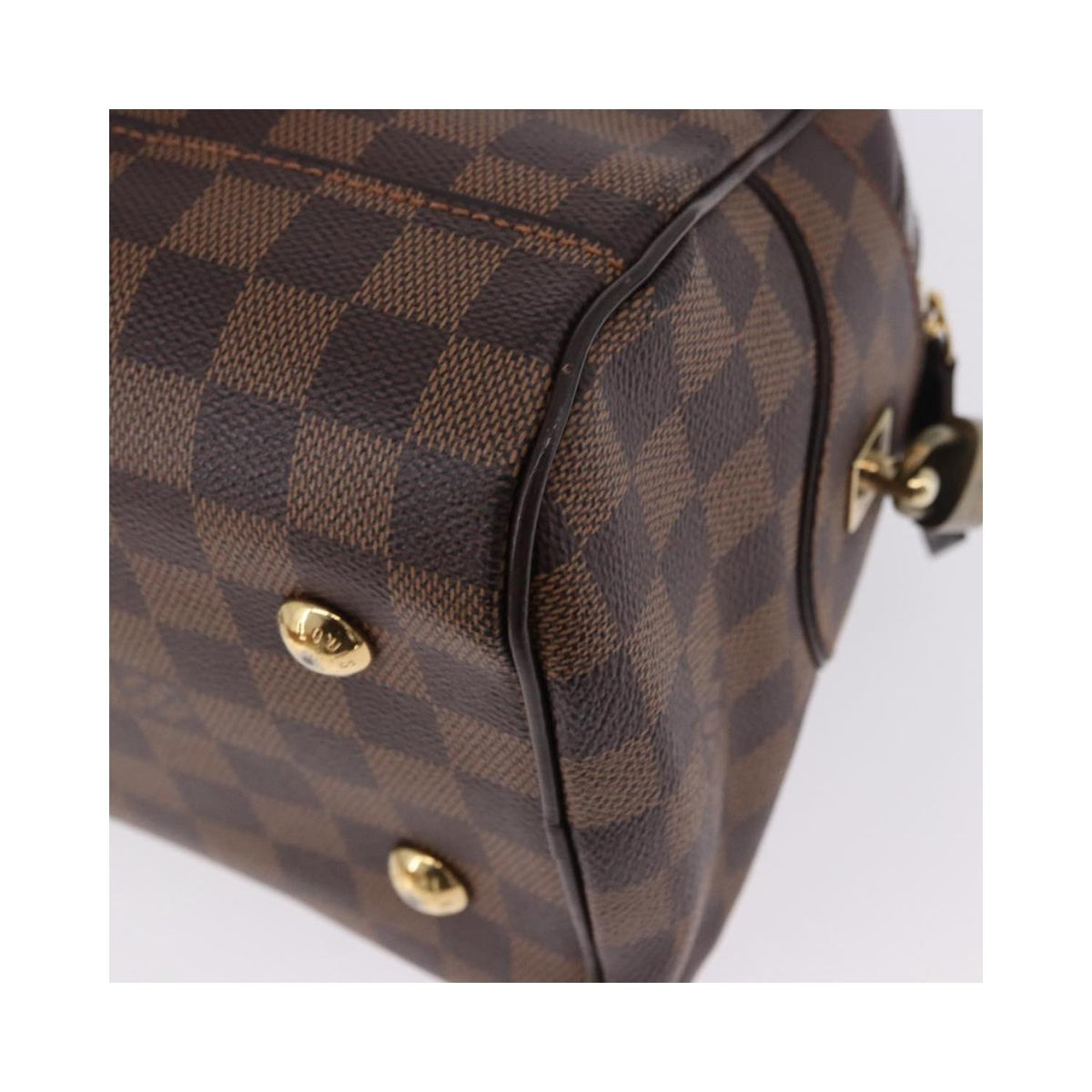 Sac À Main Louis Vuitton Duomo Boston Toile - Marron