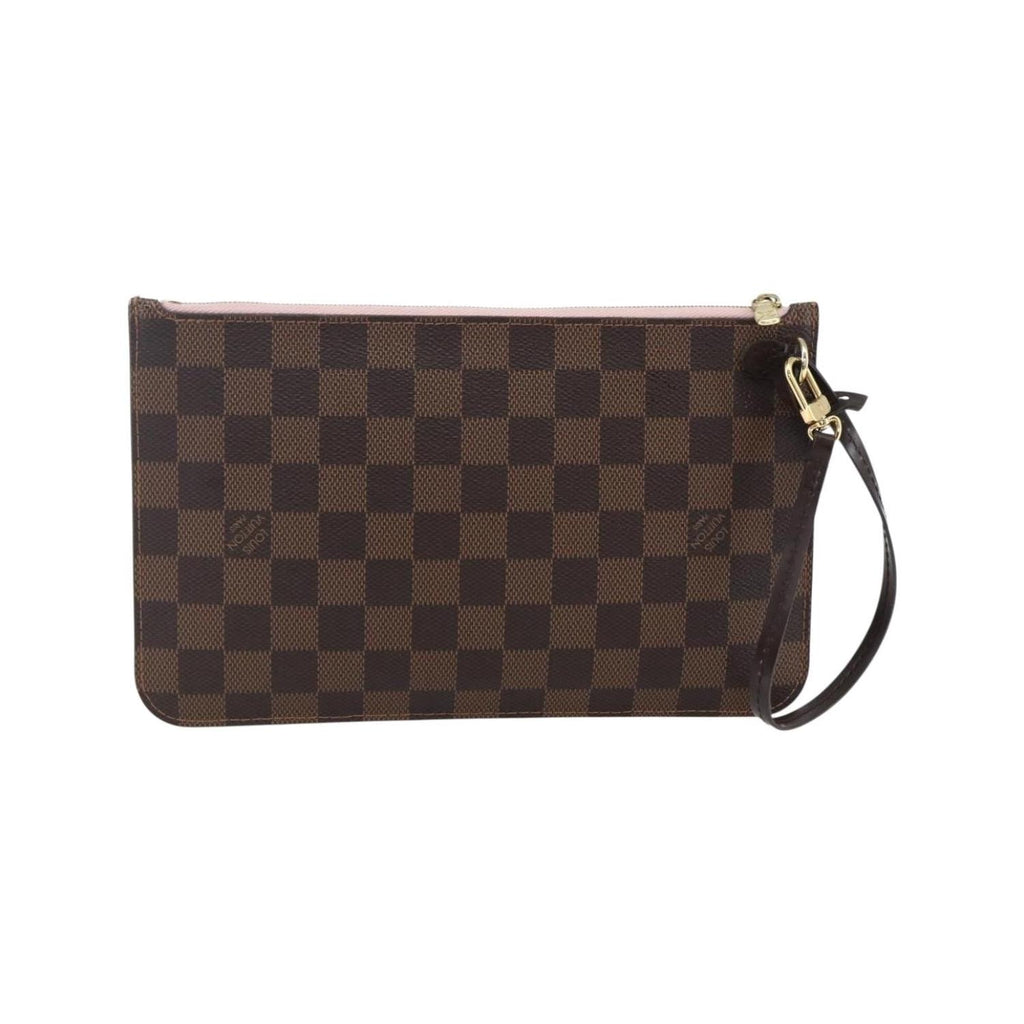Pochette Louis Vuitton Neverfull Pochette Mm Toile - Marron