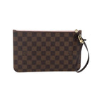 Pochette Louis Vuitton Neverfull Pochette Mm Toile - Marron