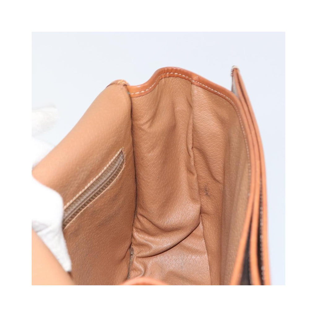 Sac Porté Épaule Celine Macadam Shoulder Bag Pvc - Marron