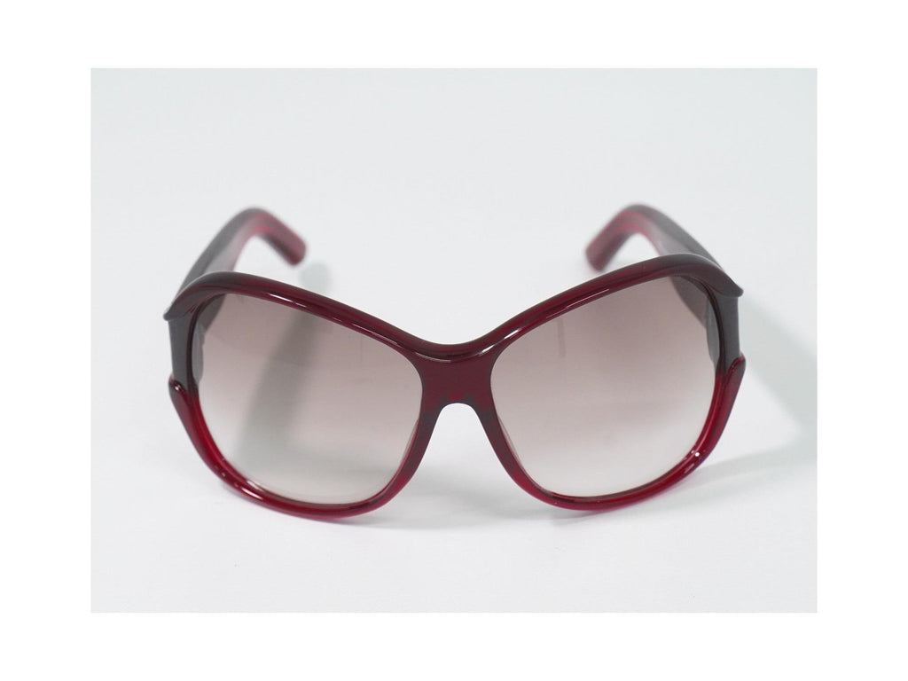 Lunettes De Soleil Gucci Eyewear Plastic - Rouge