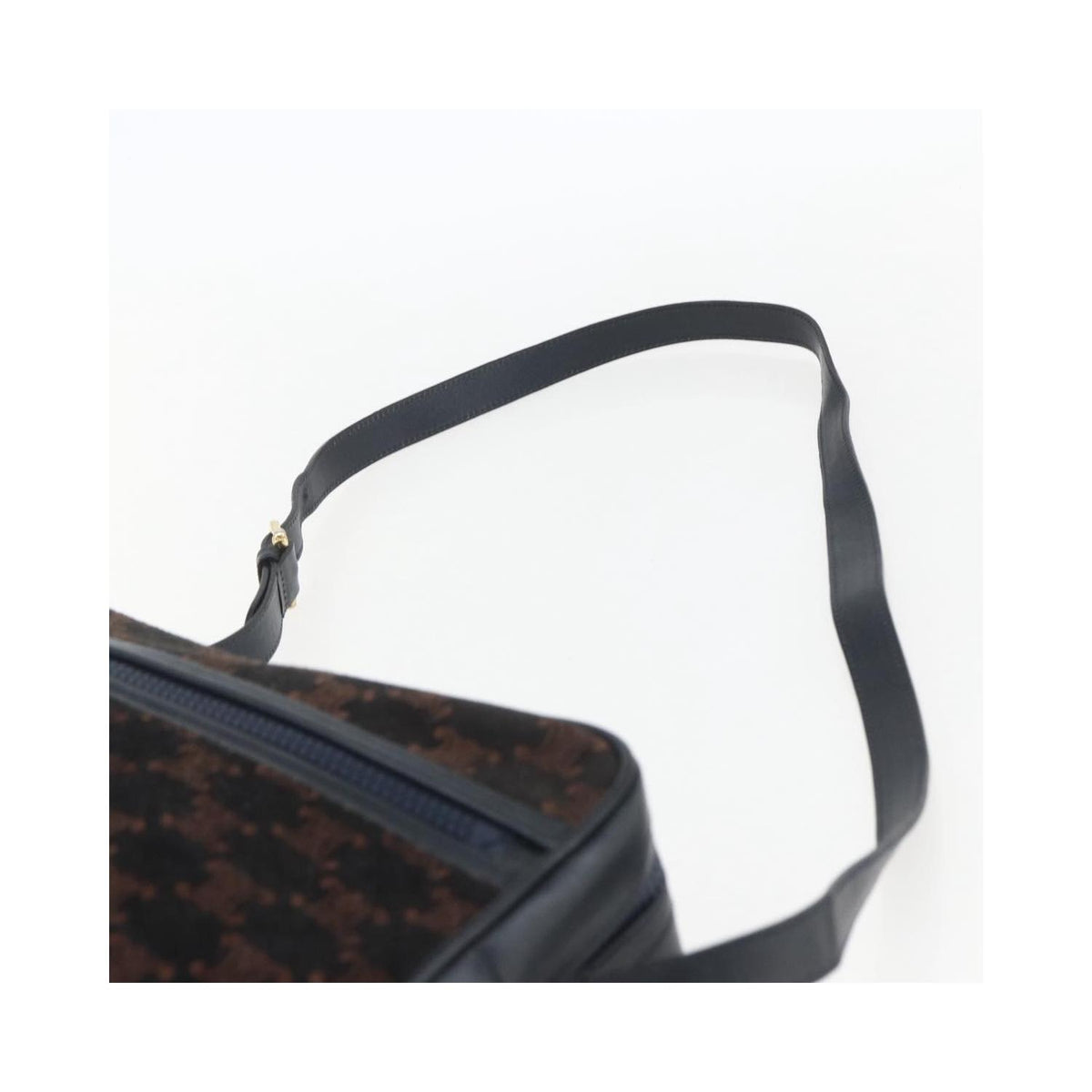 Sac Porté Épaule Celine C Macadam Shoulder Bag Daim - Bleu Marine