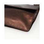Sac Porté Épaule Chanel Vintage Logo Flap Messenger Medium Cuir - Marron